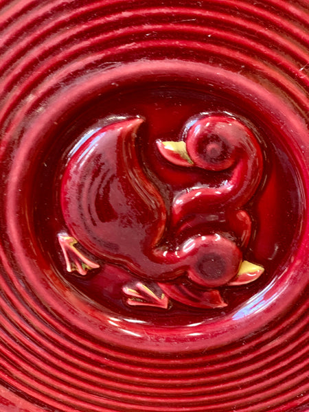 Dessous de plat céramique émaillée années 50 canard Brocante charme Aisne pas cher