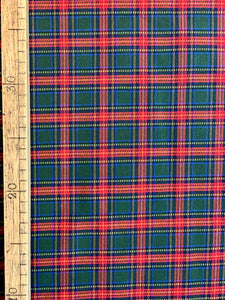 Coupon de tissu ancien écossais pour confection, avec élasthanne - 1m50x1m20